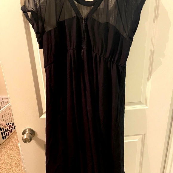 Black Torrid dress with sheer top - Picture 2 of 4